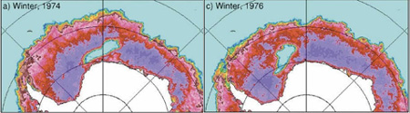 Bild: Gordon und Comiso/ Lamont-Doherty Earth Observatory