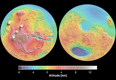 Bild: MOLA-Team, Goddard Space Flight Center, NASA